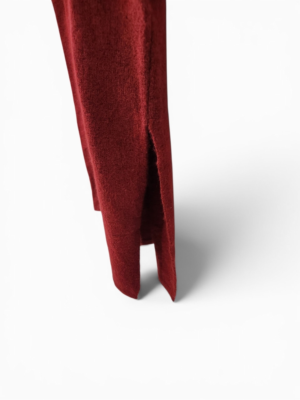 Rhythm. Burgundy Knit Maxi Slip Dress Size Small - Picture 3 of 6